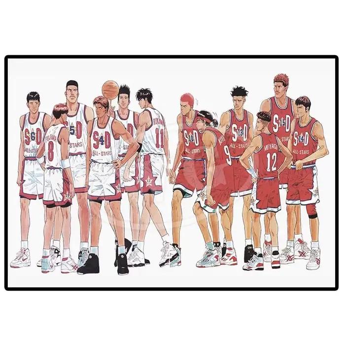 Affiche de dessin animé japonais The First Slam Dunk, peinture sur toile de sport esthétique, basket-ball, décoration murale, décor de chambre Kawaii