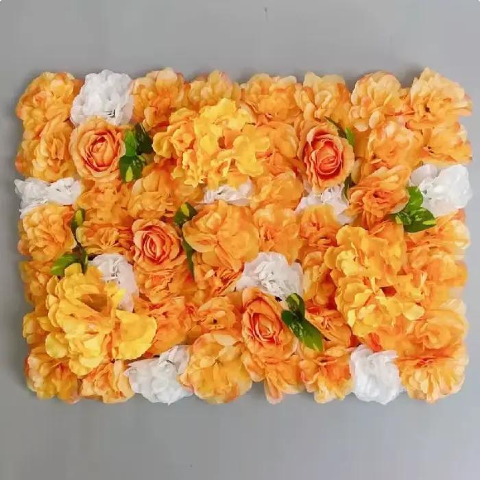 Panneaux muraux de fleurs artificielles faits à la main 60x40cm