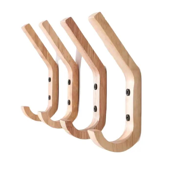 Crochets muraux en bois