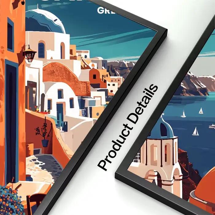 Affiche d'art moderne pour villes de voyage