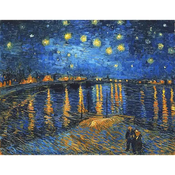 Peinture sur toile de Van Gogh Nuit étoilée