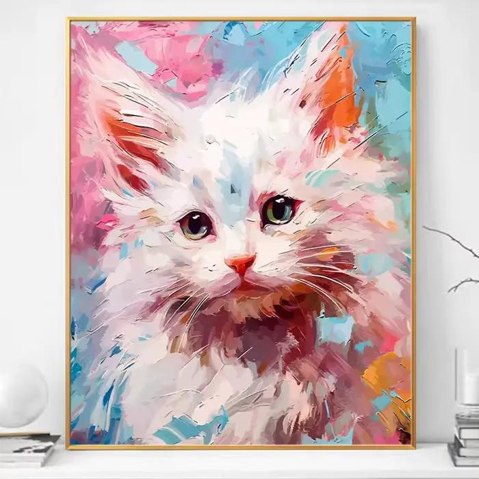 Peinture à l'huile sur toile peinte à la main