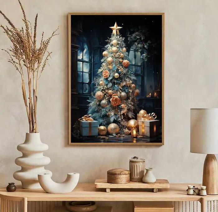 Classique traditionnel arbre de noël père