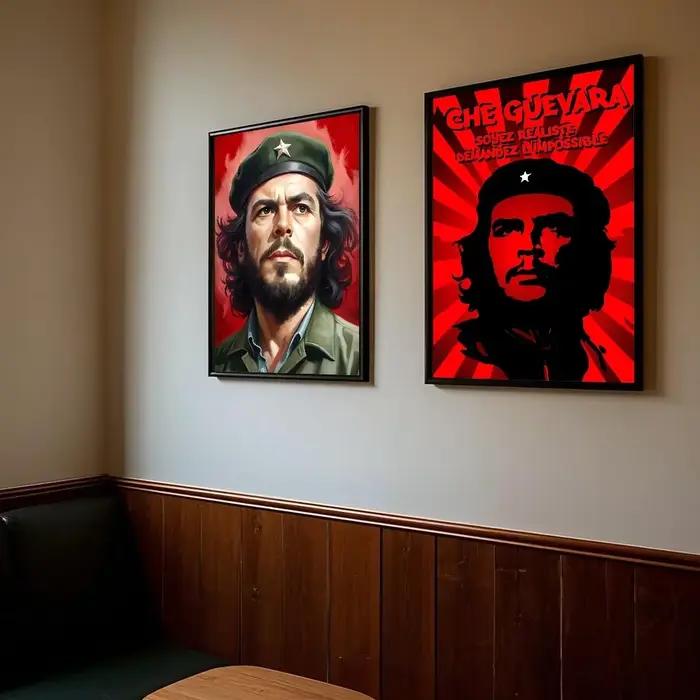 Affiche de héros révolutionnaire de célébrité Che Guevara