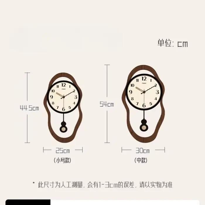 Horloge murale rétro en bois pour Restaurant