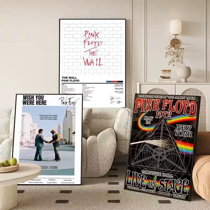 Affiche d'album classique de la populaire groupe Pink Floyd