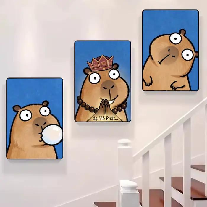 Peinture de dessin animé Kicapara simple et mignonne