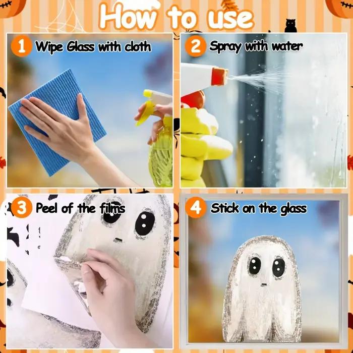 Autocollants statiques pour fenêtre d'halloween