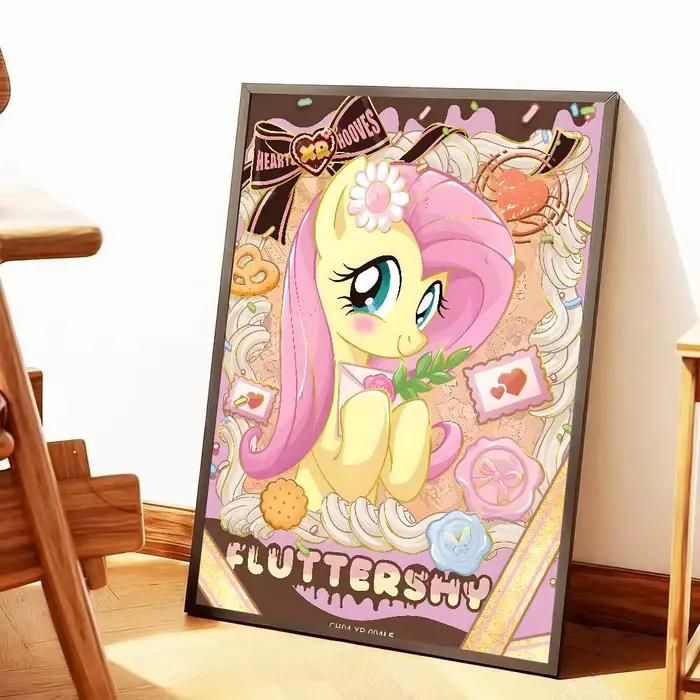 Affiche de dessin animé My L-Little P-Pony rose