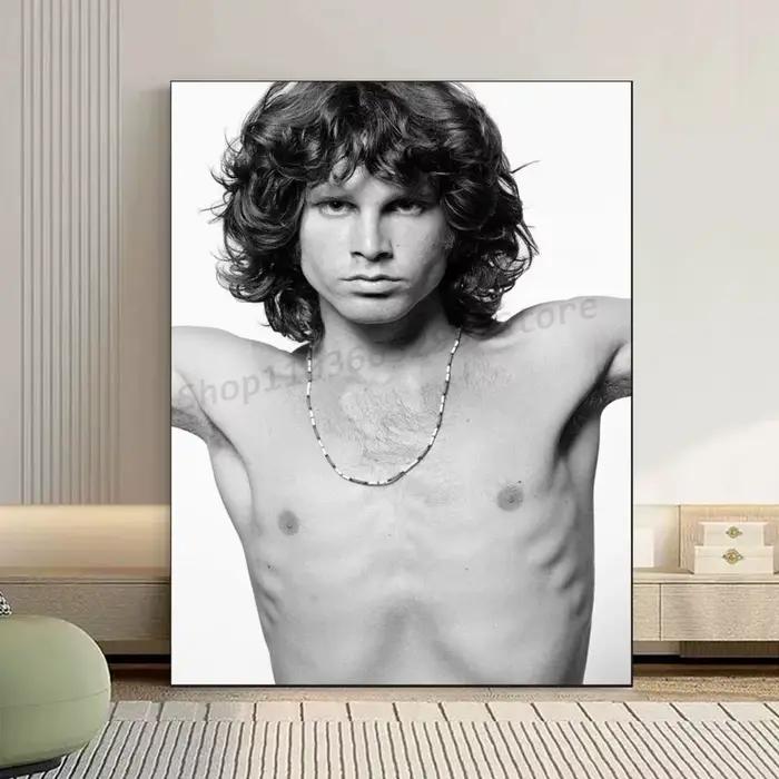 Affiche auto-adhésive The Doors Jim Morrison, 1 pièce, autocollant en papier imperméable, décoration murale pour café, Bar, salle