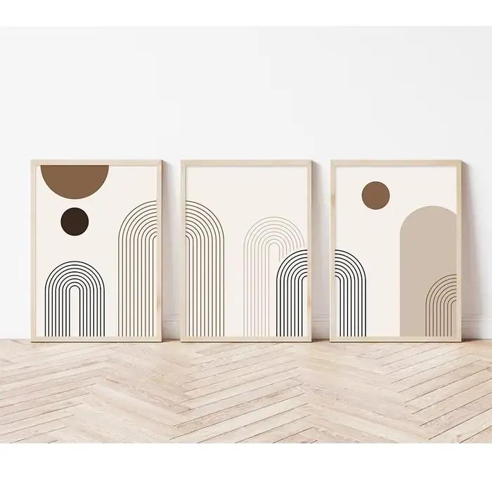 Toile d'art mural esthétique abstrait scandinave