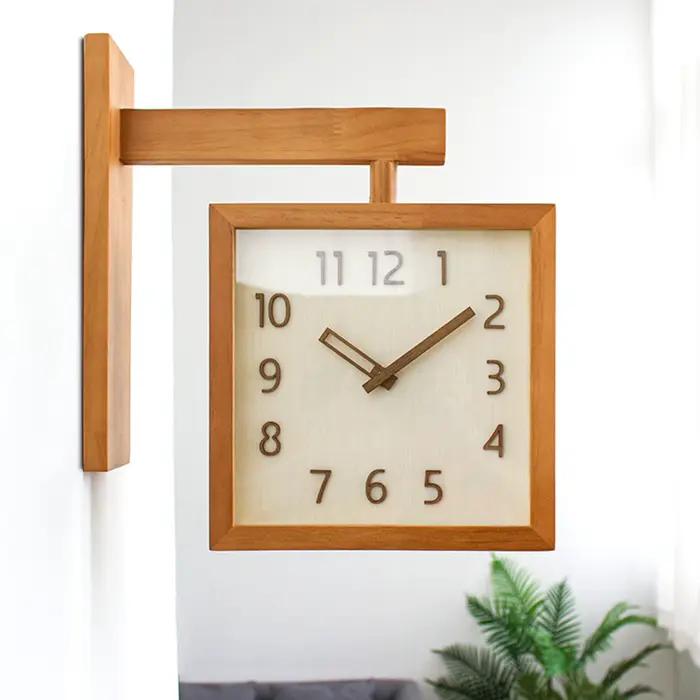 Horloge d'angle Double face