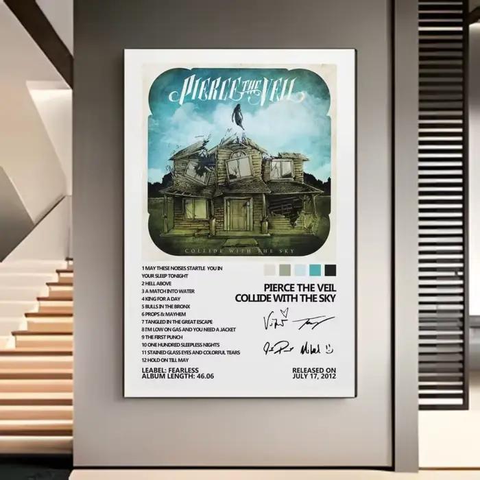 Affiche de groupe de rock P-Pierce The Veil