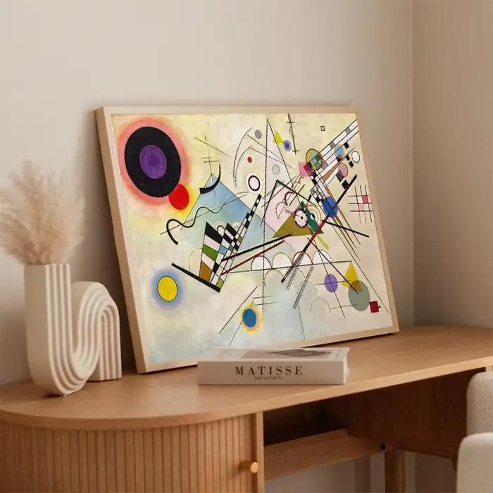 Wassily Kandinsky-Affiche de Décomposition Géométrique Rétro en Toile