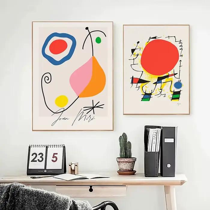 Tableaux sur toile de l'artiste célèbre Joan Miró