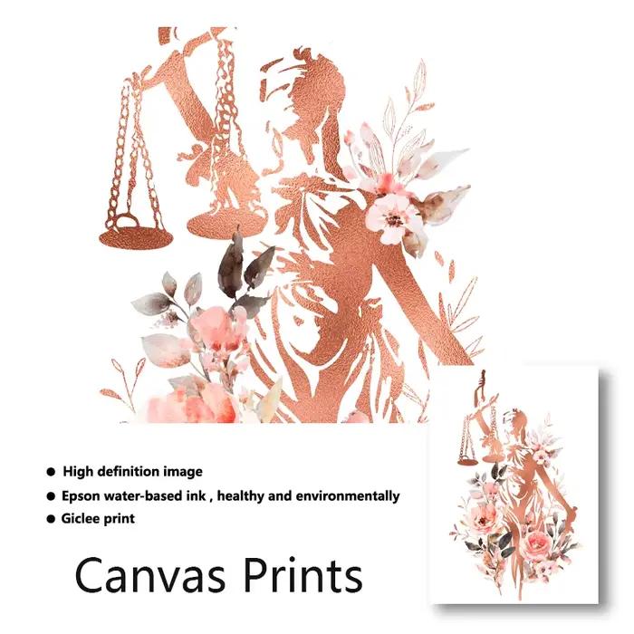 Affiche en toile aquarelle florale