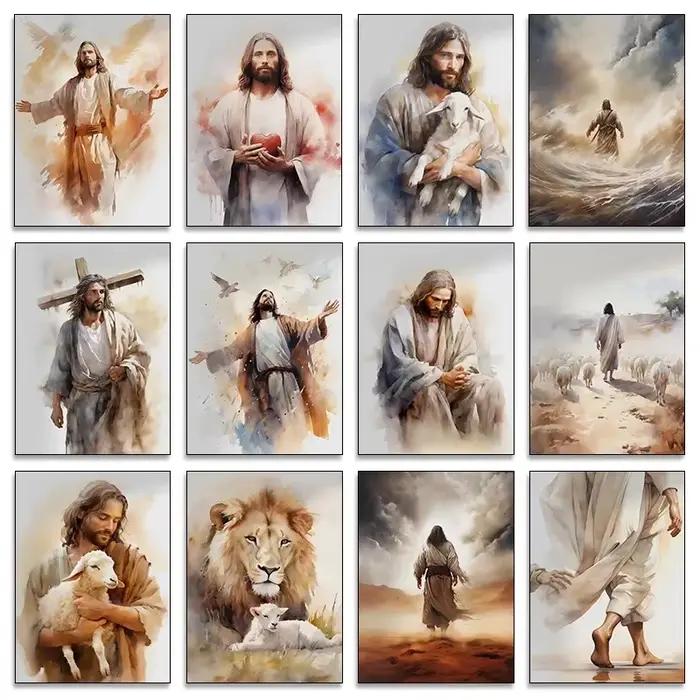 Affiche de jésus et de la croix