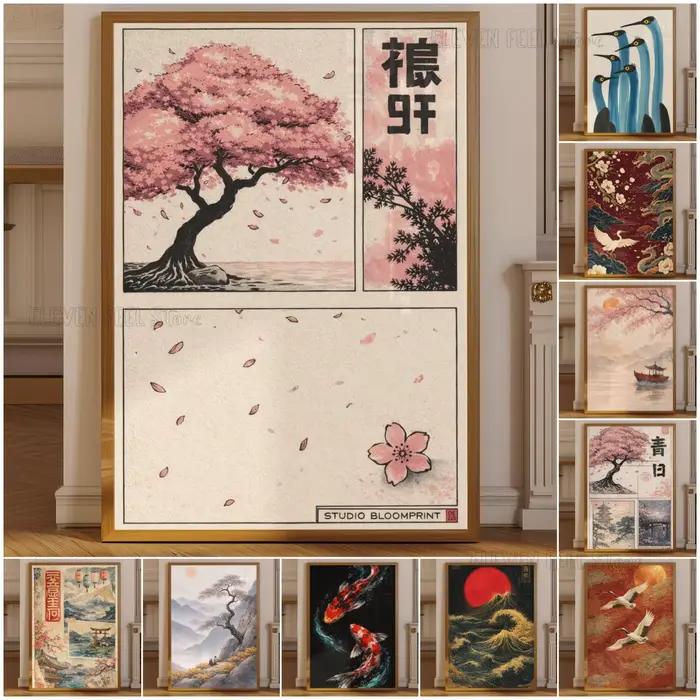 Affiche de fleurs de cerisier