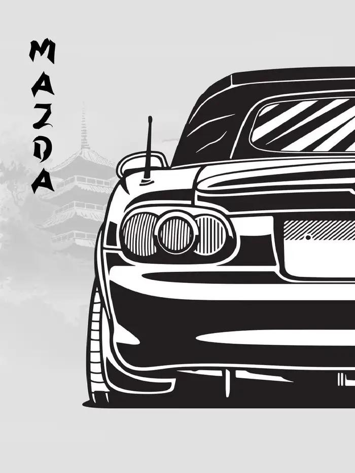 Affiche d'art mural Mazda MX Miata