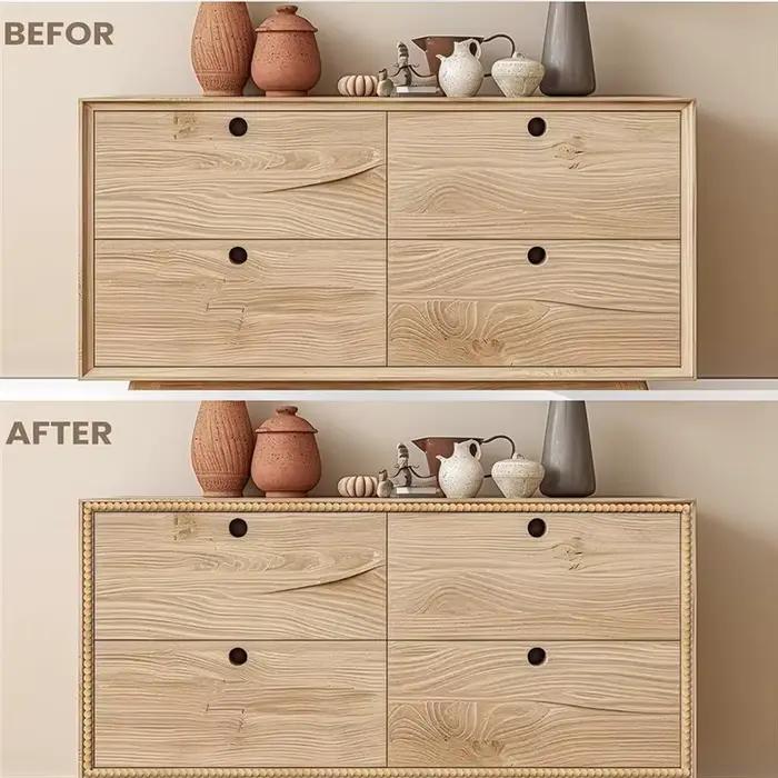Wall – Moulure décorative flexible autocollante pour cadre de miroir de salle de bain