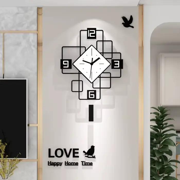 Grande horloge pivotante