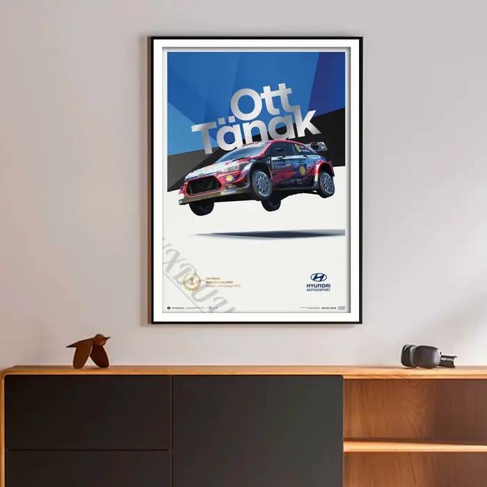 Peinture sur toile de la course de rallye la plus populaire au monde