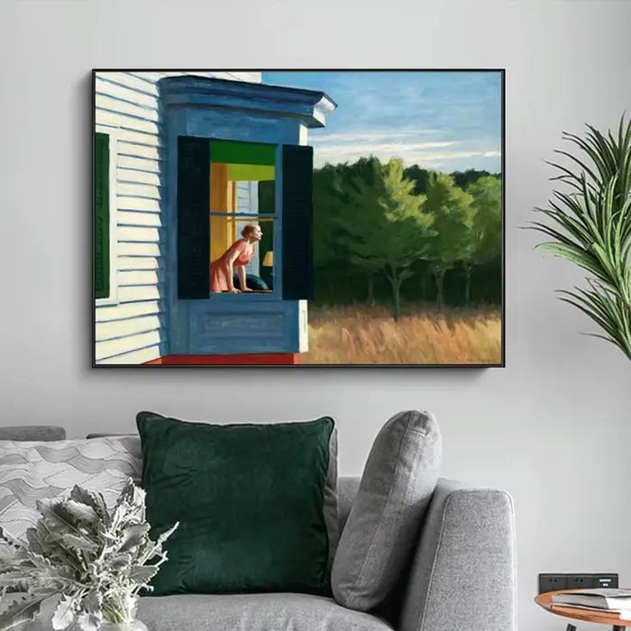 Edward Hopper meilleur papier peint mur Art toile peinture affiches imprime moderne