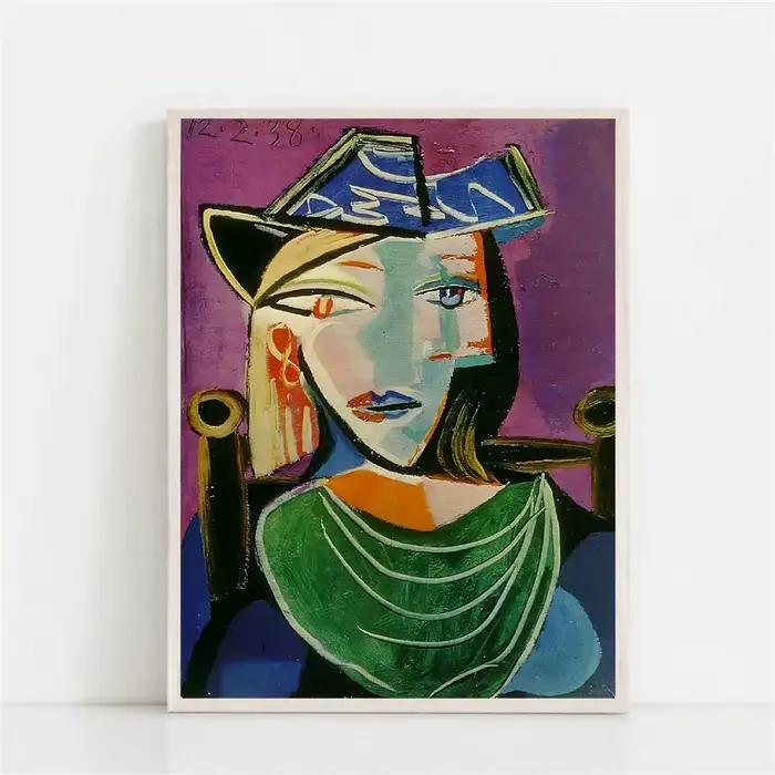 Peinture sur toile d'art abstrait sans titre de 1939 par Picasso