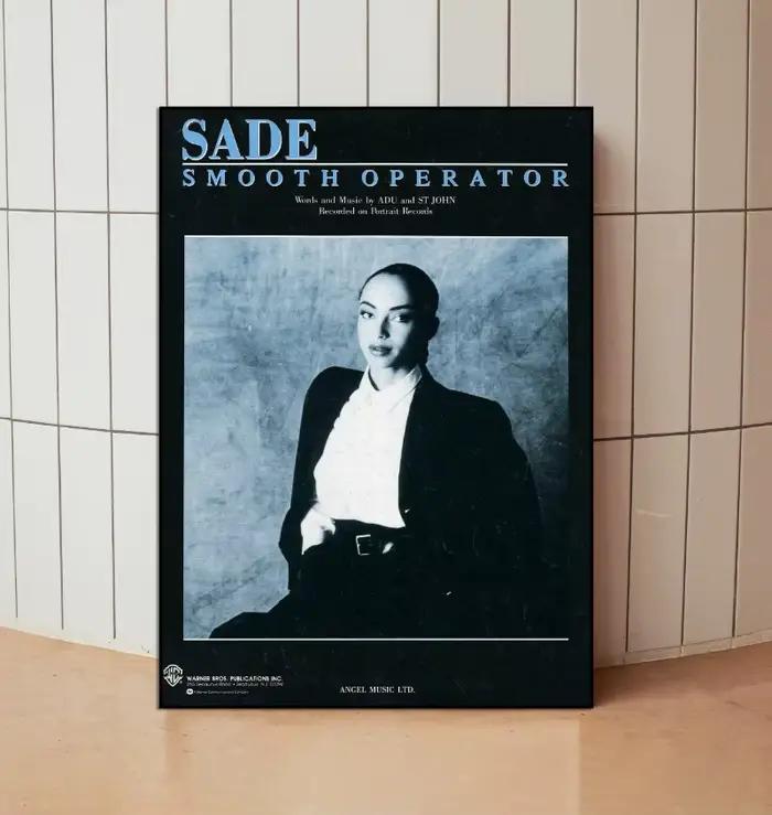 Affiche de série Vintage de célèbre chanteur Sade