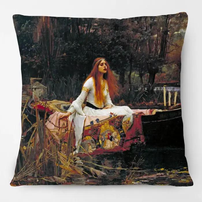 Housse de coussin décorative avec peinture de portrait d'art Rococo européen de François Boucher