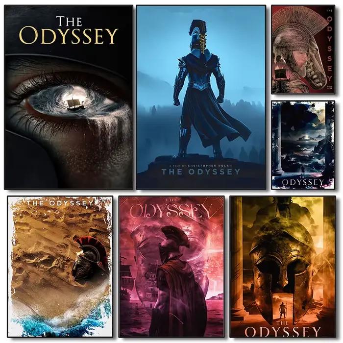 Affiche du dernier film « L'Odyssée » de Christopher Nolan, impressions sur toile, peinture murale « L'Odyssée », images décoratives pour la maison et la chambre