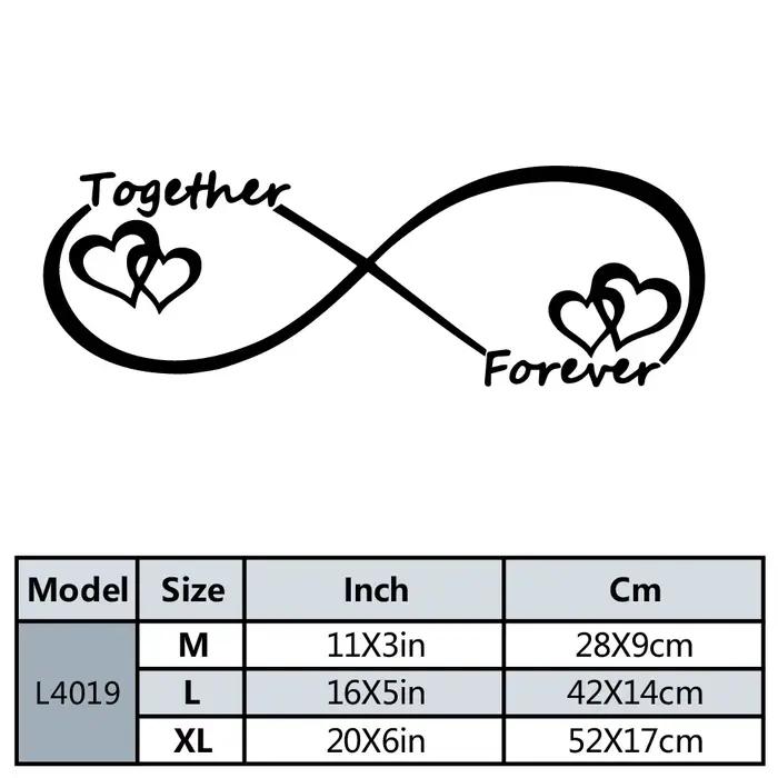 Autocollant Mural Love Together Forever