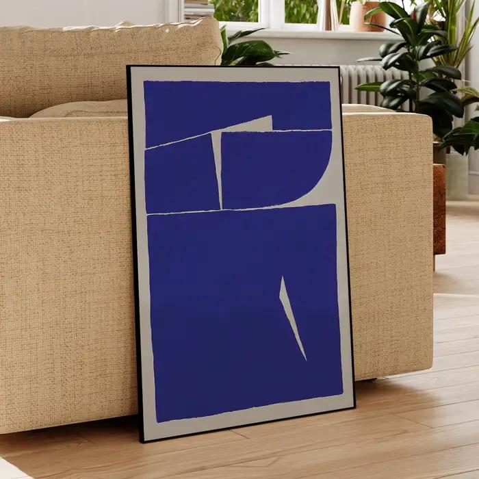 Affiche de peinture sur toile abstraite peinte à la main pour la décoration intérieure