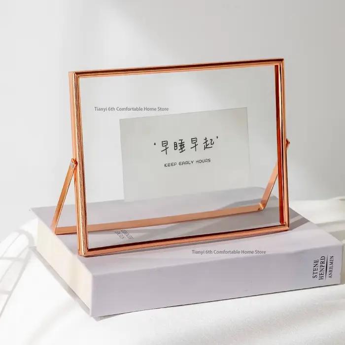Cadre Photo créatif nordique moderne verre Transparent