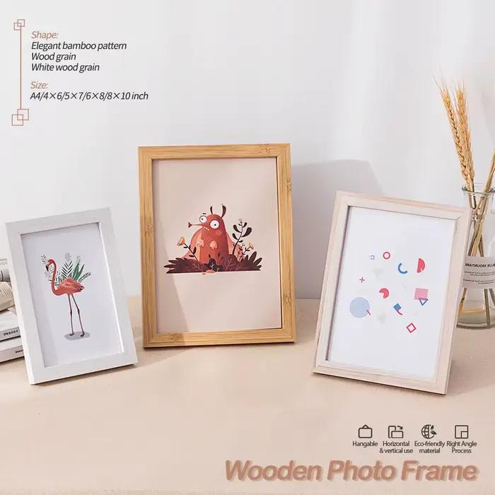 Cadre Photo carré en bois de Style Simple