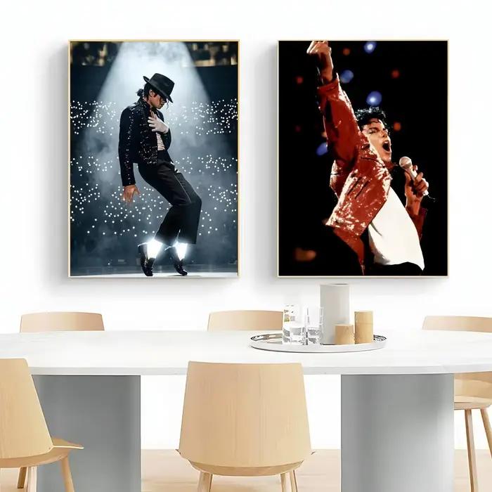 Affiche murale du chanteur légendaire MJ Michael Jackson