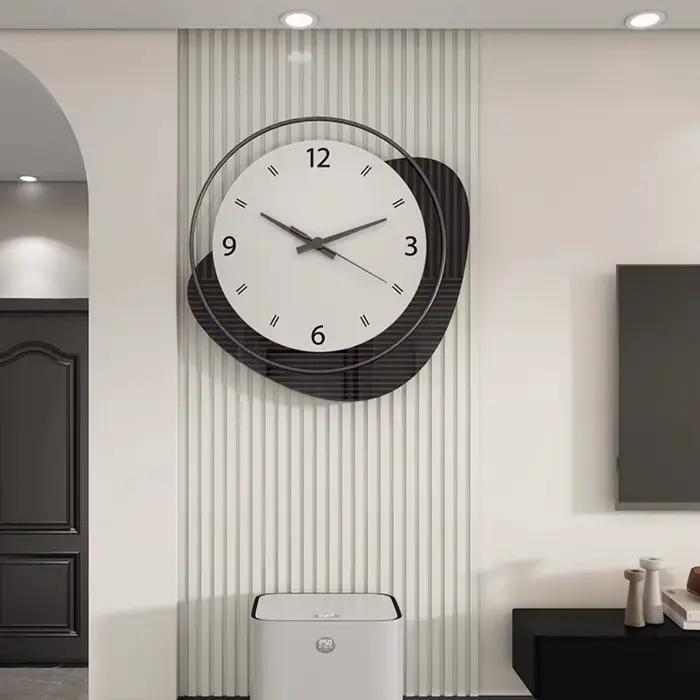 Mécanisme horloges nordiques murales modernes suspendues intérieur horloge lumineuse Design minimaliste Reloj Pared Decorativo accessoires de maison
