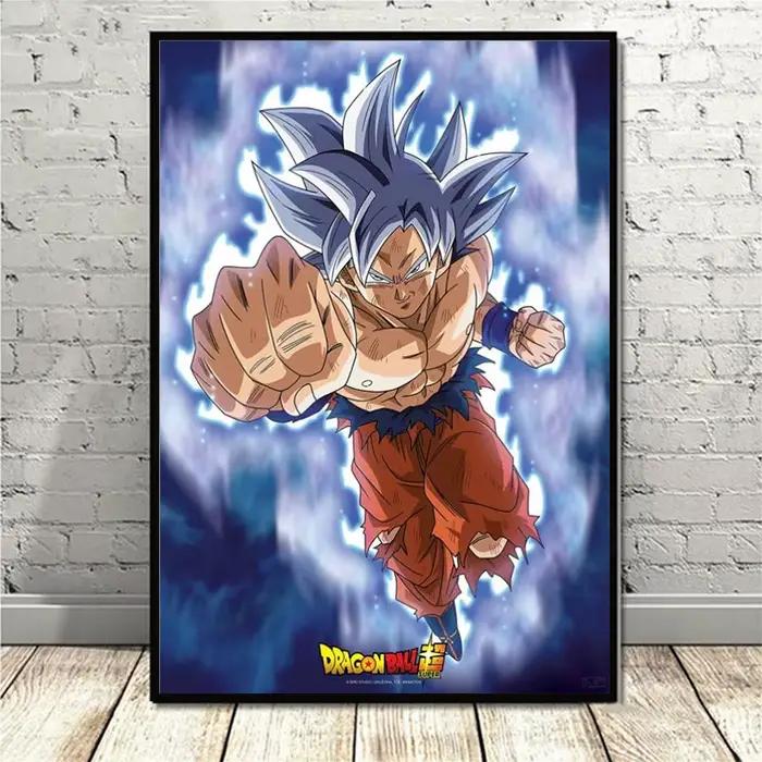 Toile de peinture classique de dessin animé Dragon Ball Z Saiyan Goku