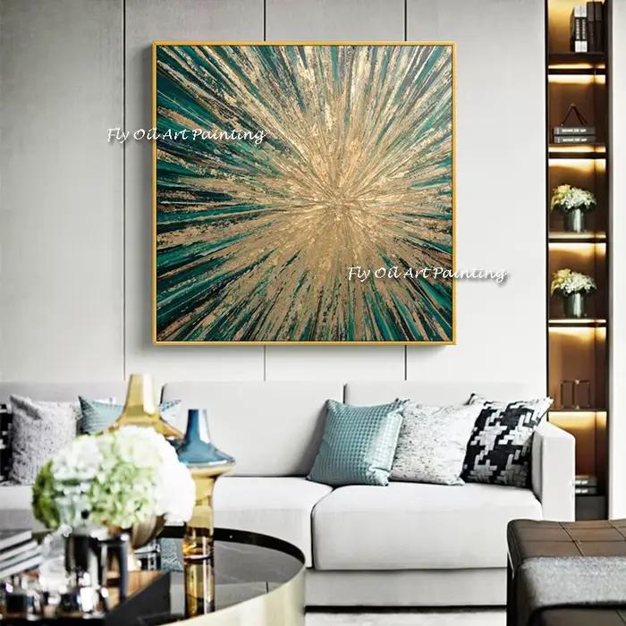 Peinture à l'huile abstraite 100% faite à la main