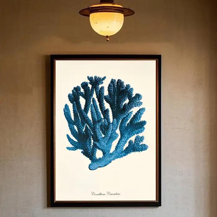 Affiche de creature de mer bleue