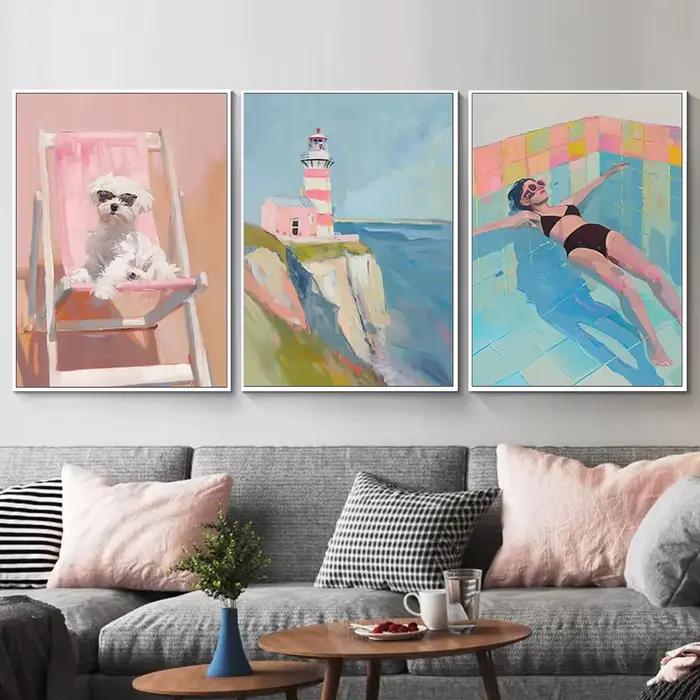 Affiche de plage tropicale