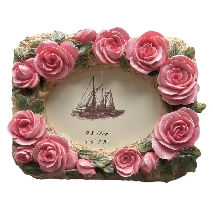 Cadre photo rose pour décoration de la maison