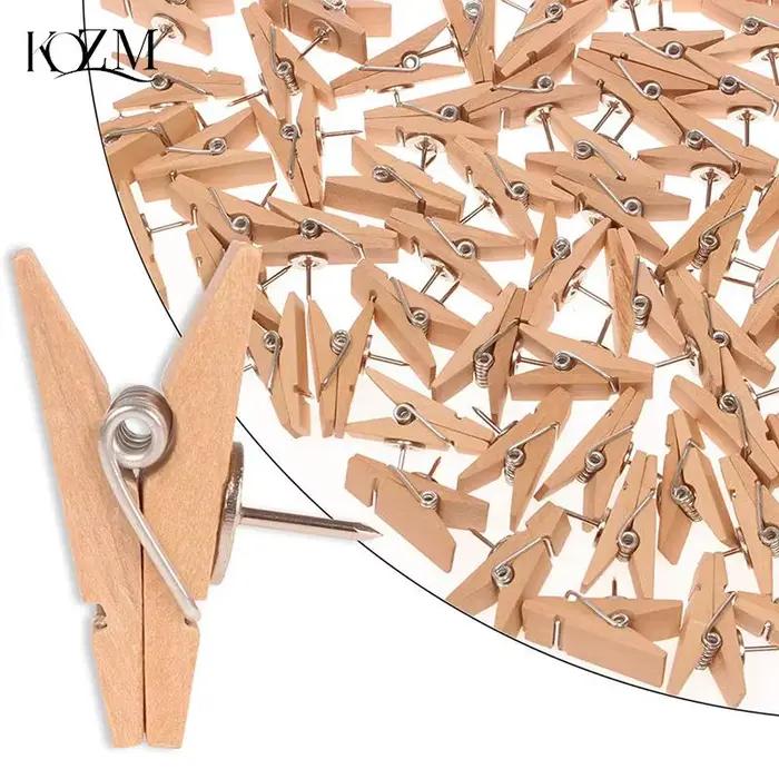 Punaises en bois durable pour classeur décoratif