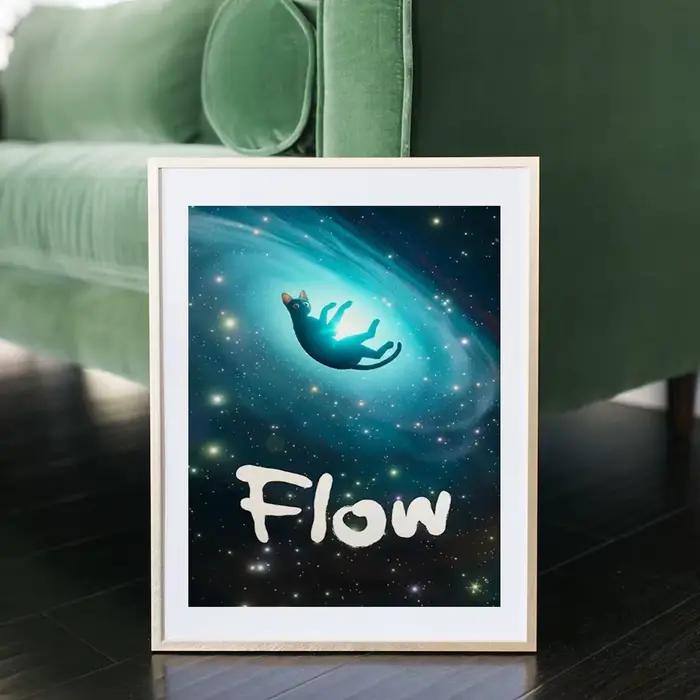 Affiche de film imprimée Flow 2024