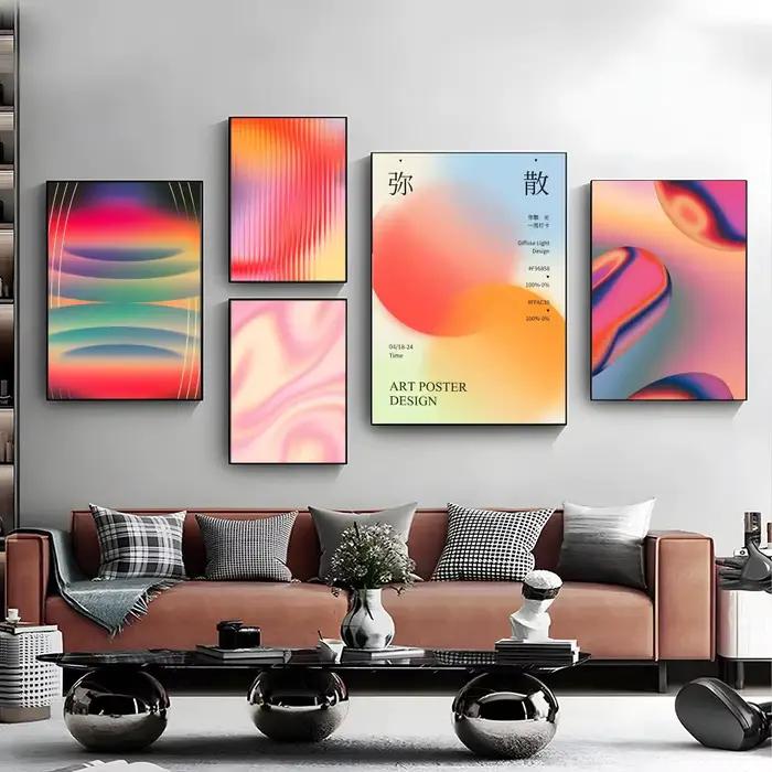 Affiche d'art esthétique Aura Gradient