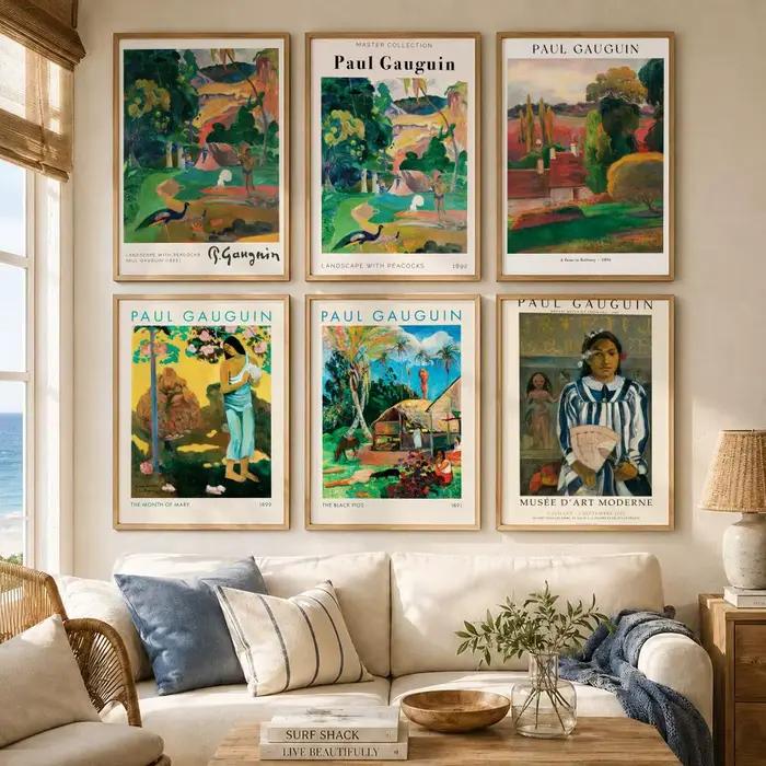 Affiche classique du peintre P-Paul Gauguin