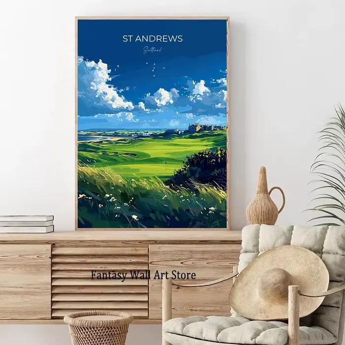 Affiche de voyage des Highlands d'Écosse