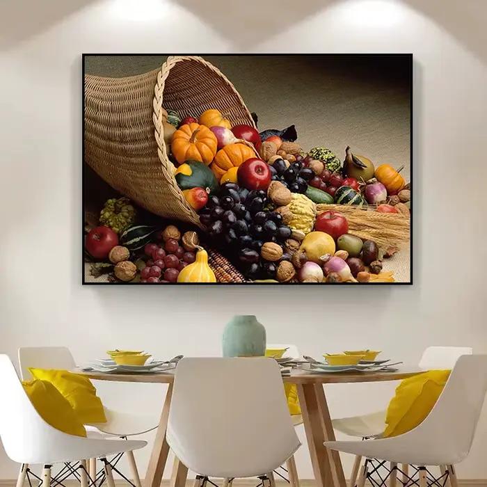 Affiches de fournitures de cuisine de fruits et légumes