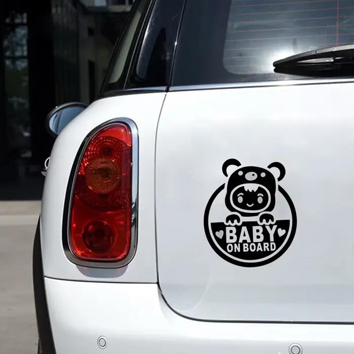 Autocollant de Moto bébé à bord, panneau de sécurité, autocollant automobile drôle JDM en vinyle, style de voiture pour yamaha suzuki