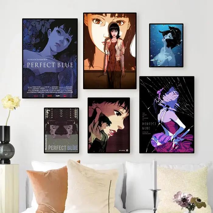 Affiches bleues parfaites de l'anime Kon Satoshi